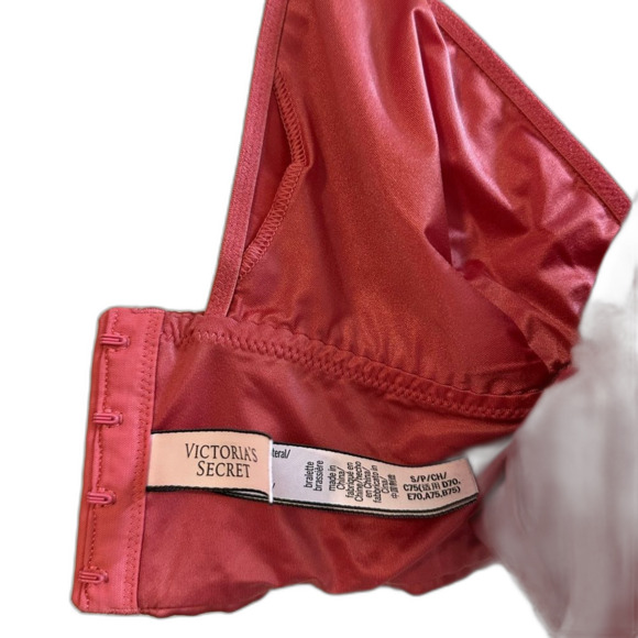 Victoria's Secret Dark Pink Satin Bralette - Picture 6 of 8